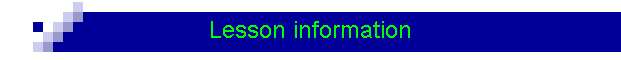Lesson information