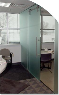 Sandblasted Doors