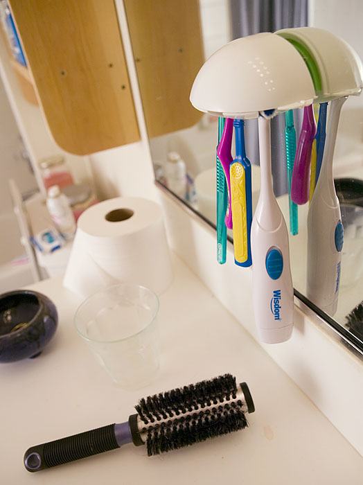Almond Toothbrush Shelter
